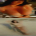 Nude woman jacks man off