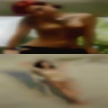 Swinging black woman
