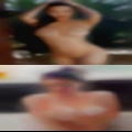 Naked woman cuddling