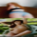 Naked woman roasting