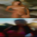 Over nude woman