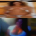 Very black nude woman
