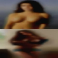Carries naked woman