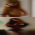 Woman looking black cock