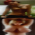 Nasty looking naked woman