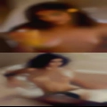 Nude woman flies
