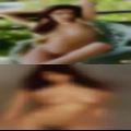 Widely spread nude woman