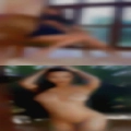 Horny woman playing sports