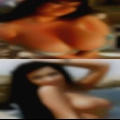 Older nude woman nature