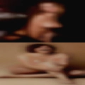 Nude woman working